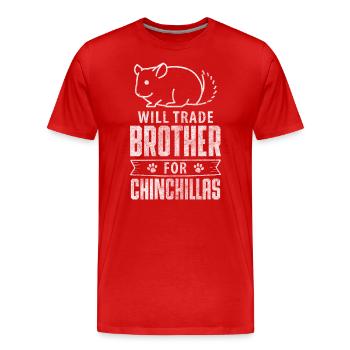 Haustier Nachtaktiv Tierliebhaber Lieblingstier - Männer Premium Bio T-Shirt - Rot - Vorne - Damien (186cm)
