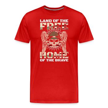 America Patriot - Men's Premium Organic T-Shirt - red - Front - Damien (186cm)