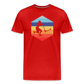 Scooter Pour Hommes Stunt Stunt Scooter Scooter Scooter - T-shirt bio Premium Homme - rouge - Devant - Damien (186cm)