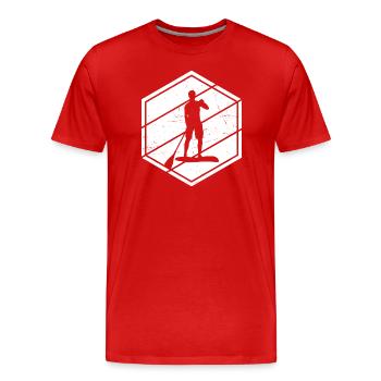 Stand up Paddleboard Hommes Stand up Paddle Board - T-shirt bio Premium Homme - rouge - Devant - Damien (186cm)