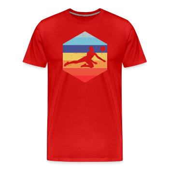Volleyballspielen Volley Volleyball Volleyballspie - Men's Premium Organic T-Shirt - red - Front - Damien (186cm)