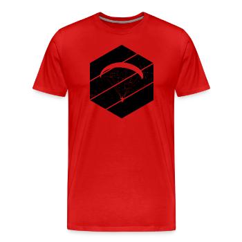 Parapente Femmes Parapente Parapentes Parapentes - T-shirt bio Premium Homme - rouge - Devant - Damien (186cm)