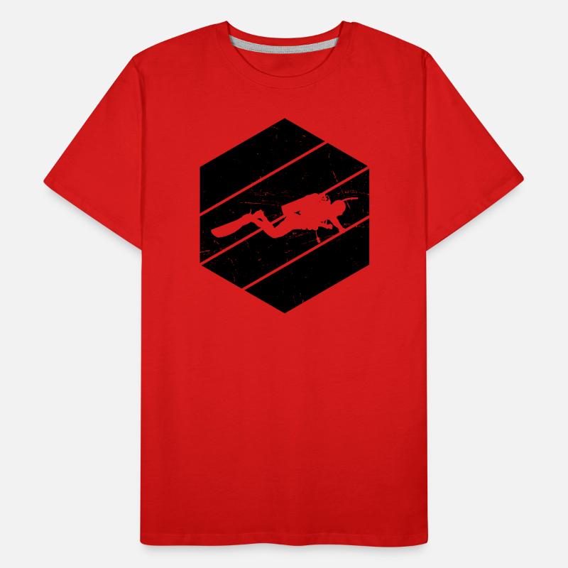 Plongée plongeuse plongeuse Plongeuse Femmes T-shirt bio Premium Homme