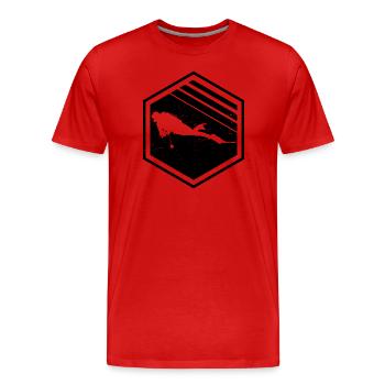 Diver Scuba Diver Scuba Diving Scuba Diver - Men's Premium Organic T-Shirt - red - Front - Damien (186cm)