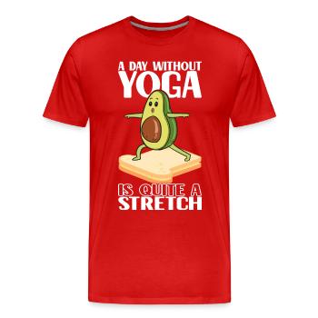 Avocado Toast - Männer Premium Bio T-Shirt - Rot - Vorne - Damien (186cm)
