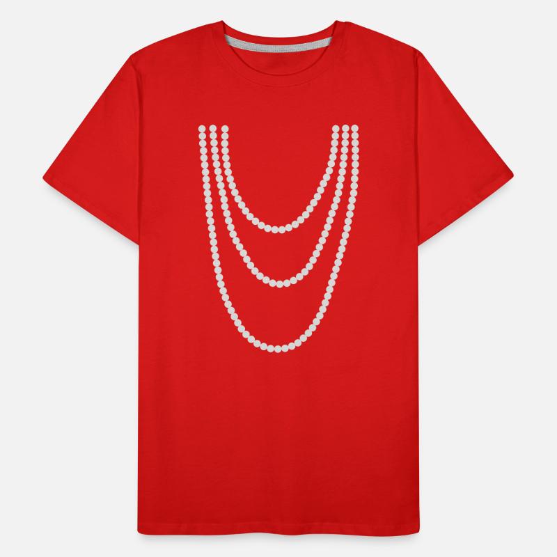 chaîne de perle T-shirt bio Premium Homme