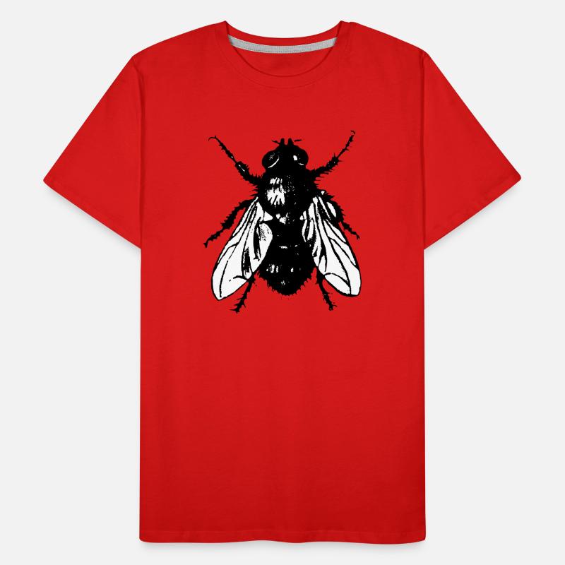 Fliege Männer Premium Bio T-Shirt