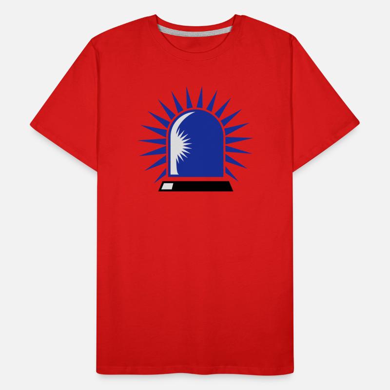 rotating blue beacon light Men's Premium Organic T-Shirt