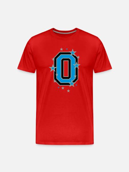 Die Nummer 0 - Männer Premium Bio T-Shirt - Rot