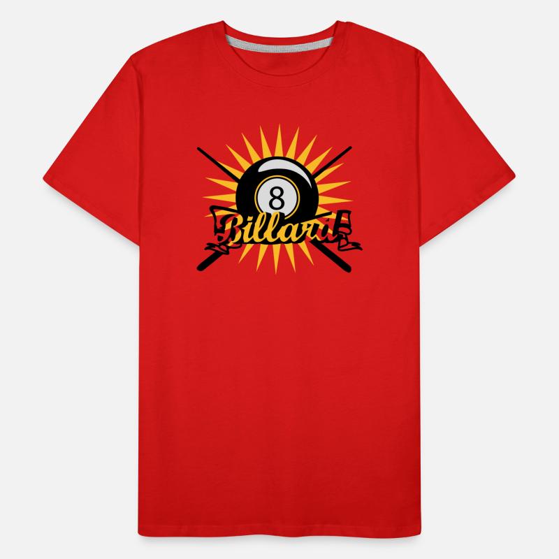 Une boule de billard T-shirt bio Premium Homme
