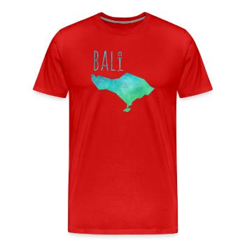 bali - Männer Premium Bio T-Shirt - Rot - Vorne - Damien (186cm)