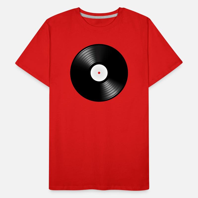 vinyle de phonographe disque platine DJ T-shirt bio Premium Homme