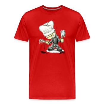 Kleiner Koch - T-shirt bio Premium Homme - rouge - Devant - Damien (186cm)
