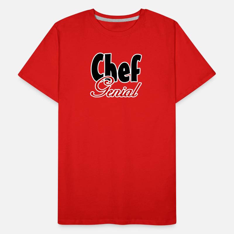 Chef Genial Geschenk Männer Premium Bio T-Shirt