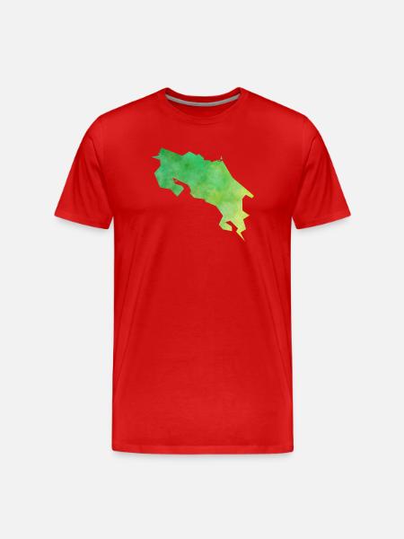 costa Rica - Männer Premium Bio T-Shirt - Rot
