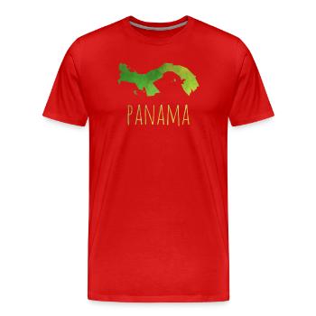 panama - T-shirt bio Premium Homme - rouge - Devant - Damien (186cm)