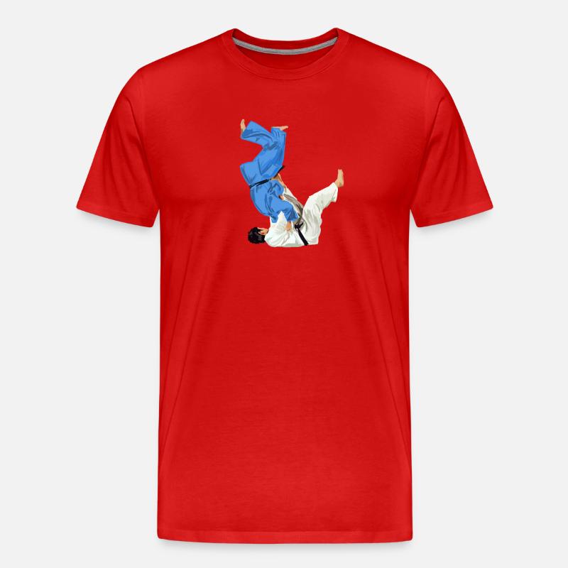 Judo - Männer Premium Bio T-Shirt - Rot