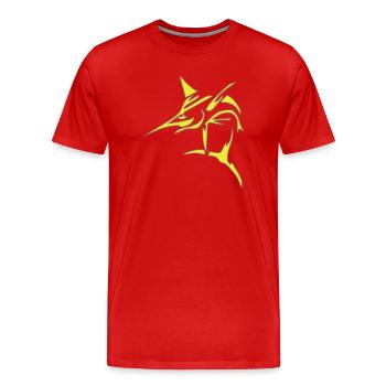 Schwertfisch, Marlin, - Männer Premium Bio T-Shirt - Rot - Vorne - Damien (186cm)
