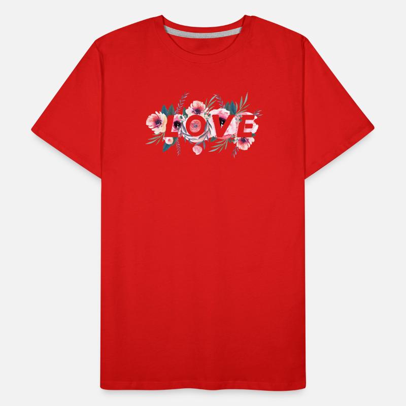 LOVE Männer Premium Bio T-Shirt