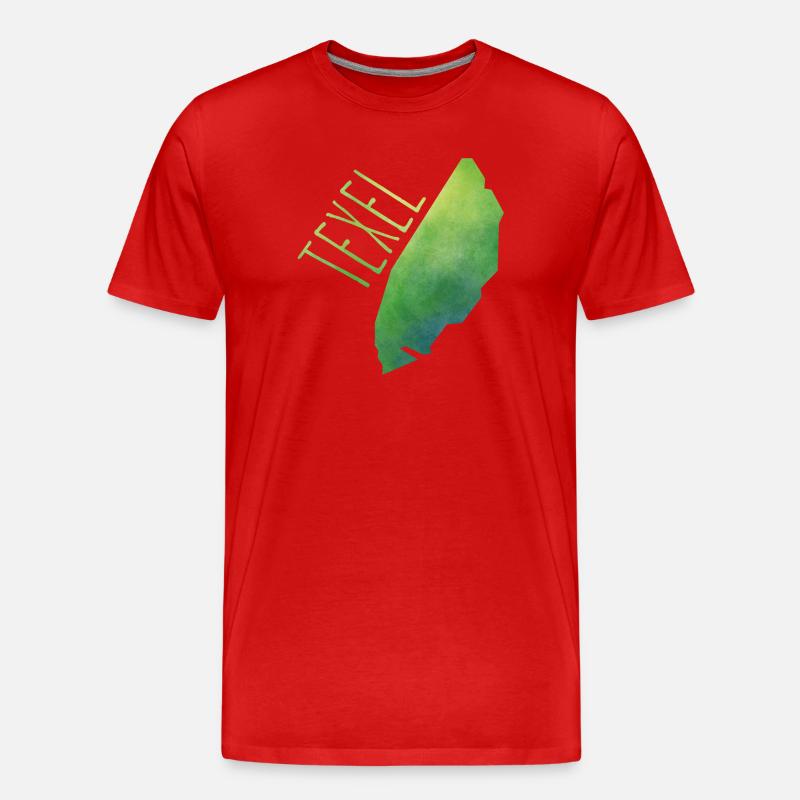 Texel - Männer Premium Bio T-Shirt - Rot