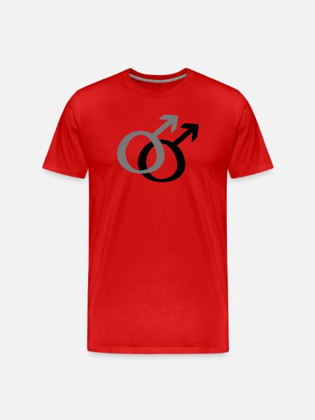 Man & Man - Men's Premium Organic T-Shirt - red