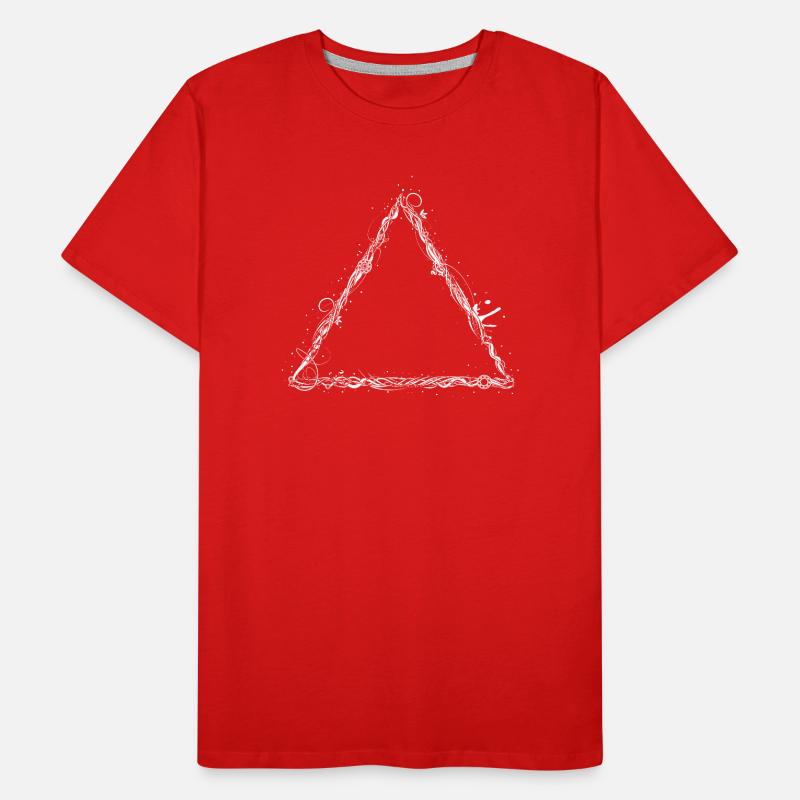 White triangle Men's Premium Organic T-Shirt