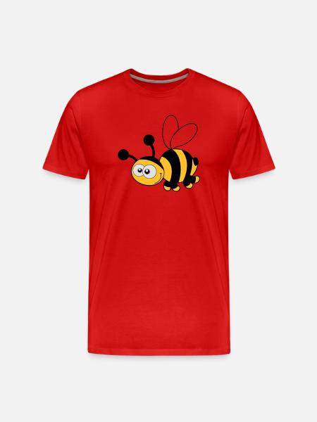 Bee - Bee - Honey - Men's Premium Organic T-Shirt - red