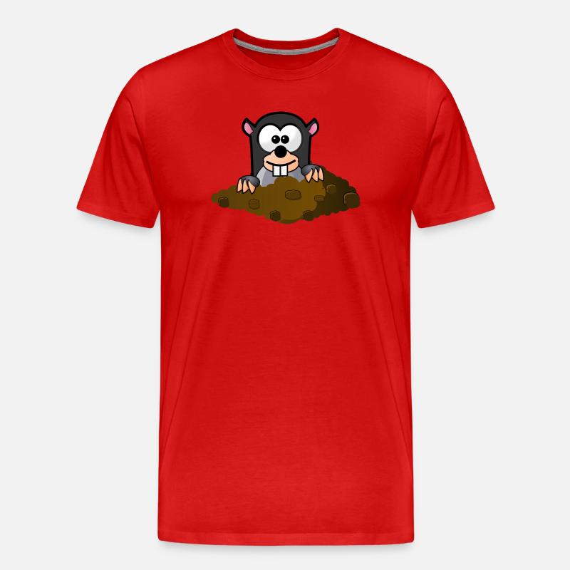 Molecule comic style - Men's Premium Organic T-Shirt - red
