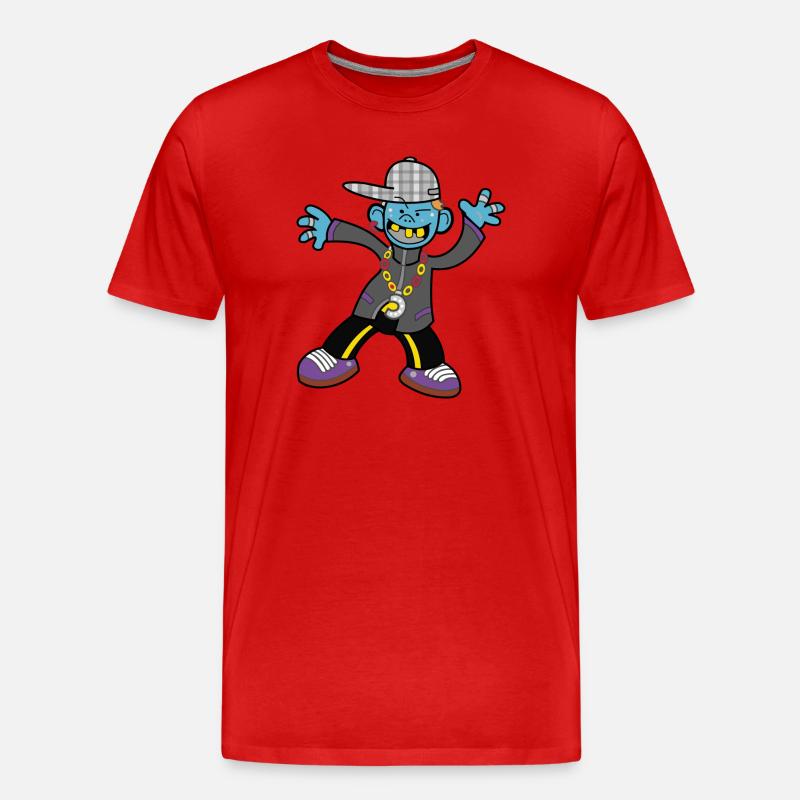 Lustiger Junge - Männer Premium Bio T-Shirt - Rot