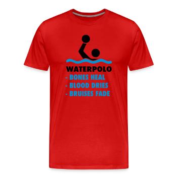 Wasserball - Männer Premium Bio T-Shirt - Rot - Vorne - Damien (186cm)