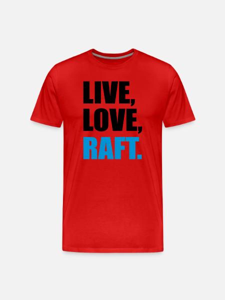 rafting - Men's Premium Organic T-Shirt - red