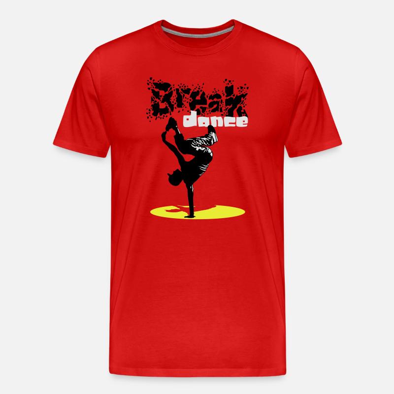 Breakdance flex - Männer Premium Bio T-Shirt - Rot
