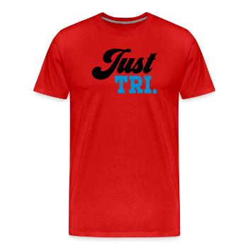 Triathlon - T-shirt bio Premium Homme - rouge - Devant - Damien (186cm)