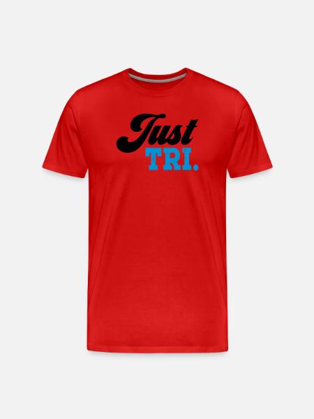 Triathlon - Männer Premium Bio T-Shirt - Rot