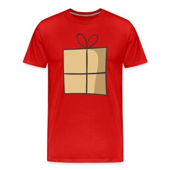 present 3 - T-shirt bio Premium Homme - rouge - Devant - Damien (186cm)