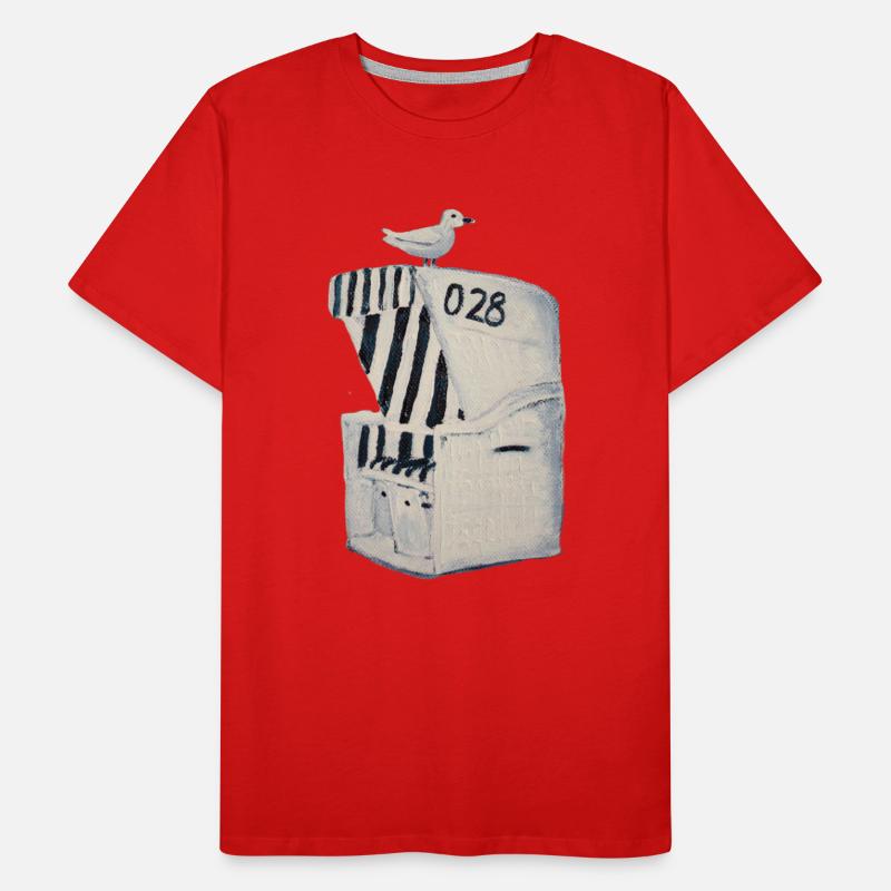 Chaise de plage T-shirt bio Premium Homme
