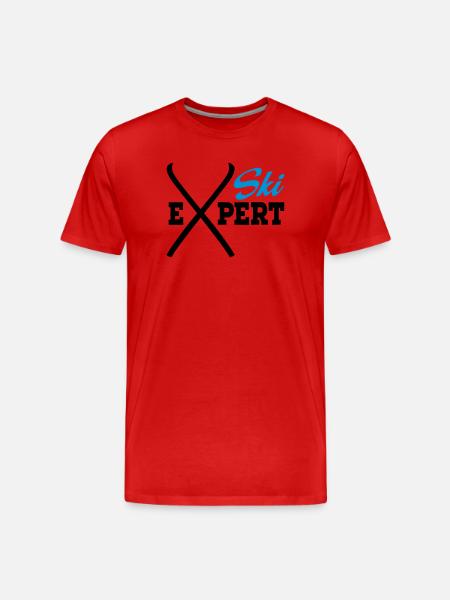 Ski - T-shirt bio Premium Homme - rouge