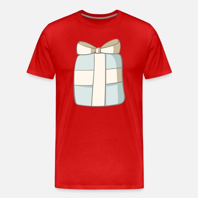 Geschenk - Männer Premium Bio T-Shirt - Rot