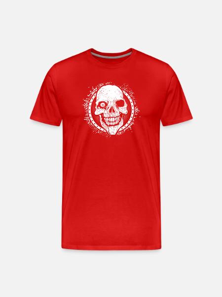 Halloween grimace, crâne halloween, effrayant - T-shirt bio Premium Homme - rouge