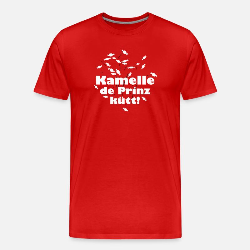 Prinz Karneval - Männer Premium Bio T-Shirt - Rot