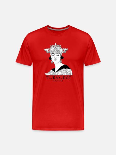 Turandot T-shirt - Men's Premium Organic T-Shirt - red