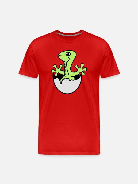 Dino | Boy | Girl | Birth - Men's Premium Organic T-Shirt - red