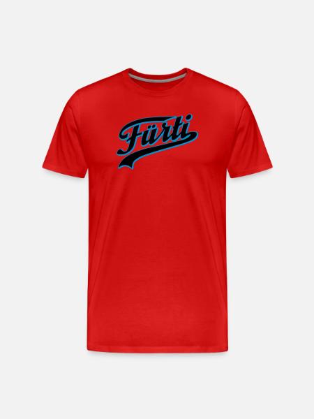 Fürti Schatten - Männer Premium Bio T-Shirt - Rot