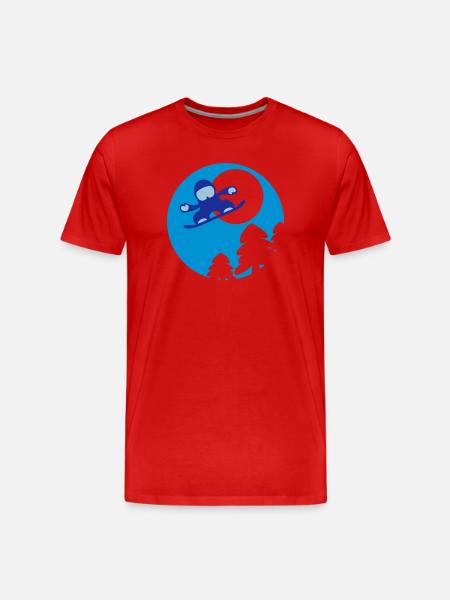 snowboader2 - Men's Premium Organic T-Shirt - red