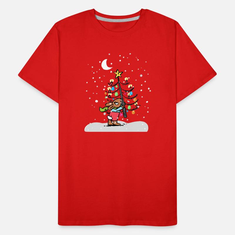 Weihnachtsbaum Männer Premium Bio T-Shirt