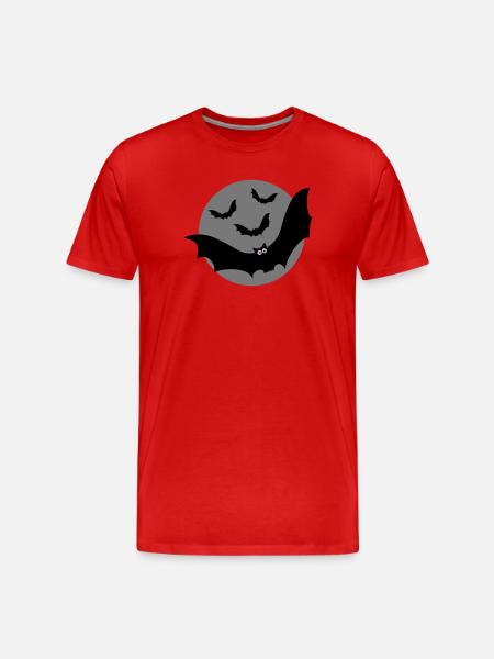Bats - Men's Premium Organic T-Shirt - red