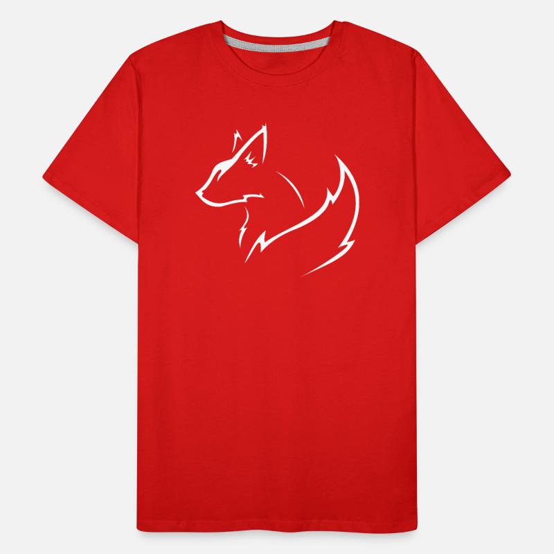 white fox Men's Premium Organic T-Shirt