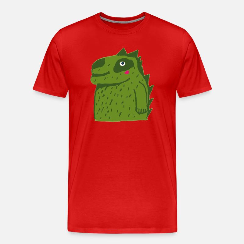 Drachen - Männer Premium Bio T-Shirt - Rot
