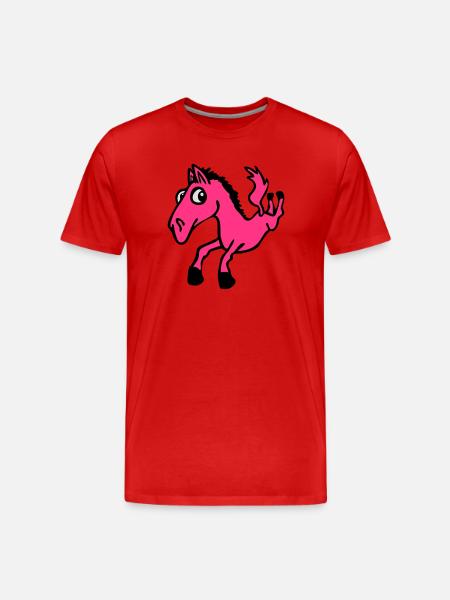 Cheval Crass - T-shirt bio Premium Homme - rouge