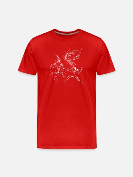 art martial - T-shirt bio Premium Homme - rouge